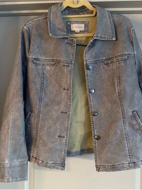 erin london Olive Interior with Charcoal Trim Jacket